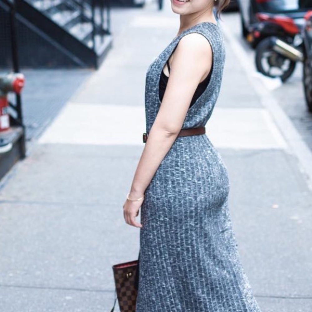 Anthropologie Grey Dress Sz Small/Medium